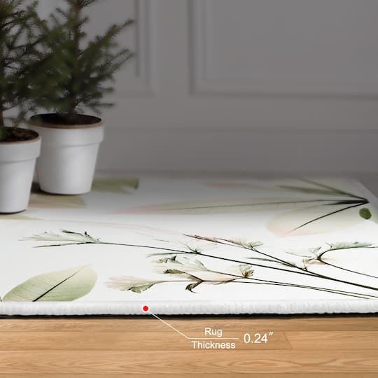 Empire Art Direct 5ft. x 7.5ft. Harmony of Existence I Tapis D'Art Flowers Area Rug